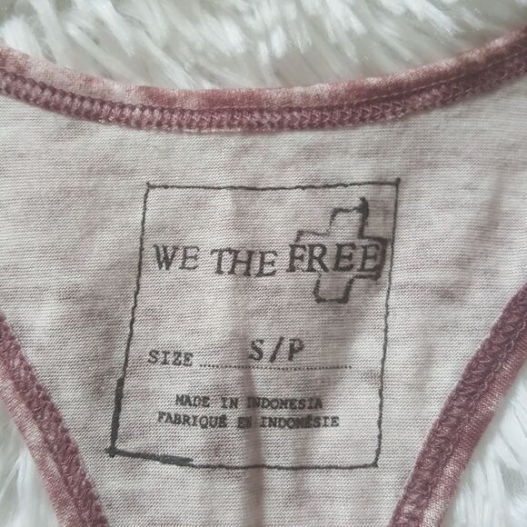 Free People We the Free Racer Back Top Size Small - Picture 3 of 4